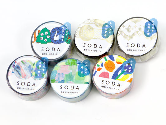 Hitotoki SODA Sparkle and Shine Transparent Tape 20mm