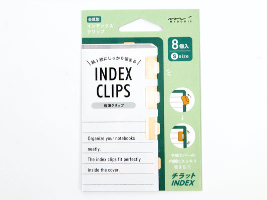 Midori Chiratto Index Clips Small (New Size)