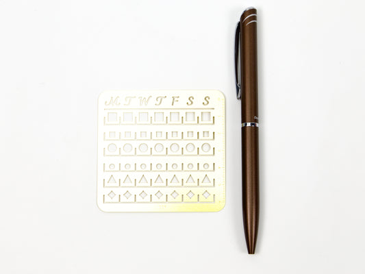 Midori Calendar Stencil Medium Size