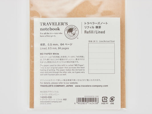 001 Lined Notebook Refill