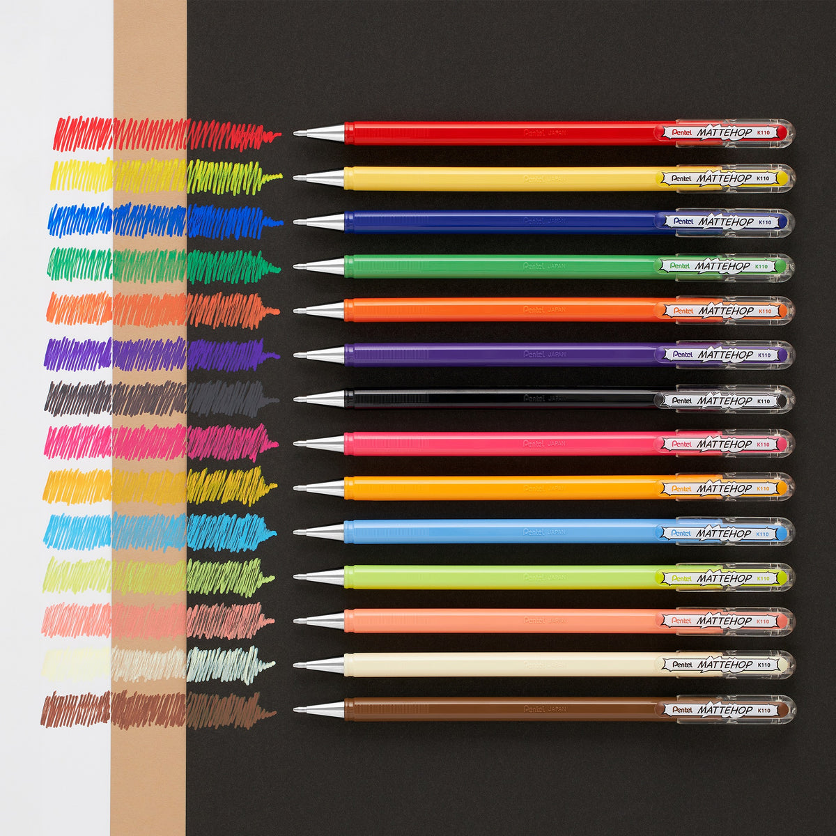 Pentel Mattehop 7 Color Set