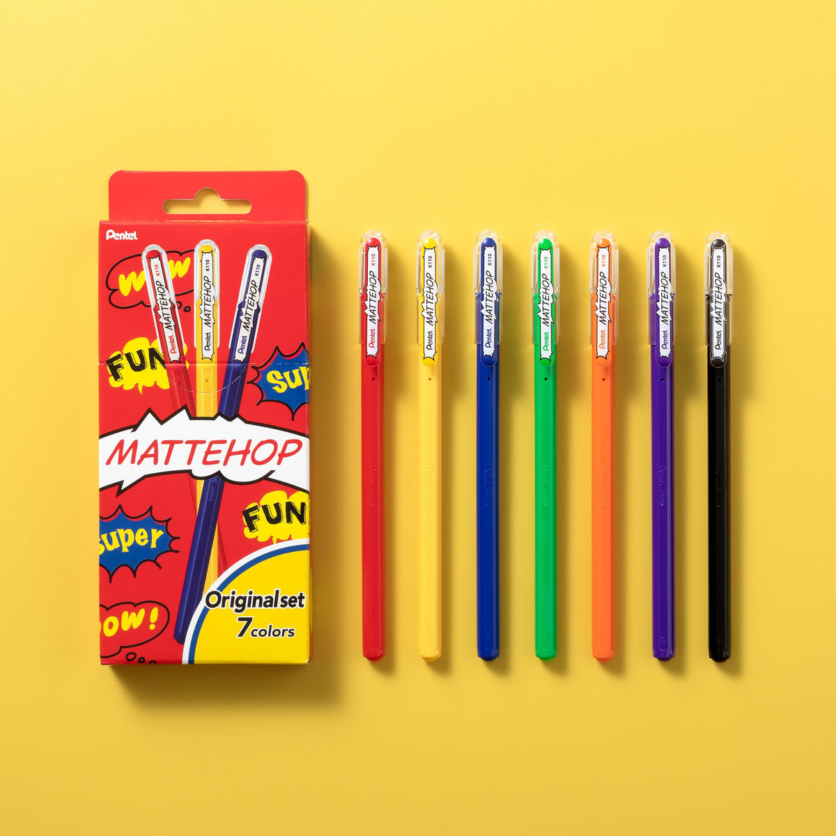 Pentel Mattehop 7 Color Set