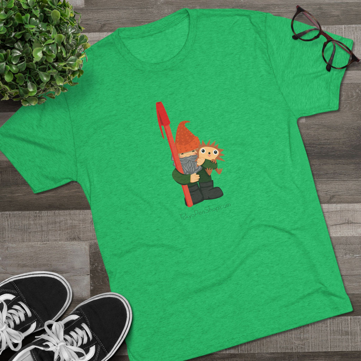 Tokyo Pen Shop Hiro with Gnome Triblend Tee