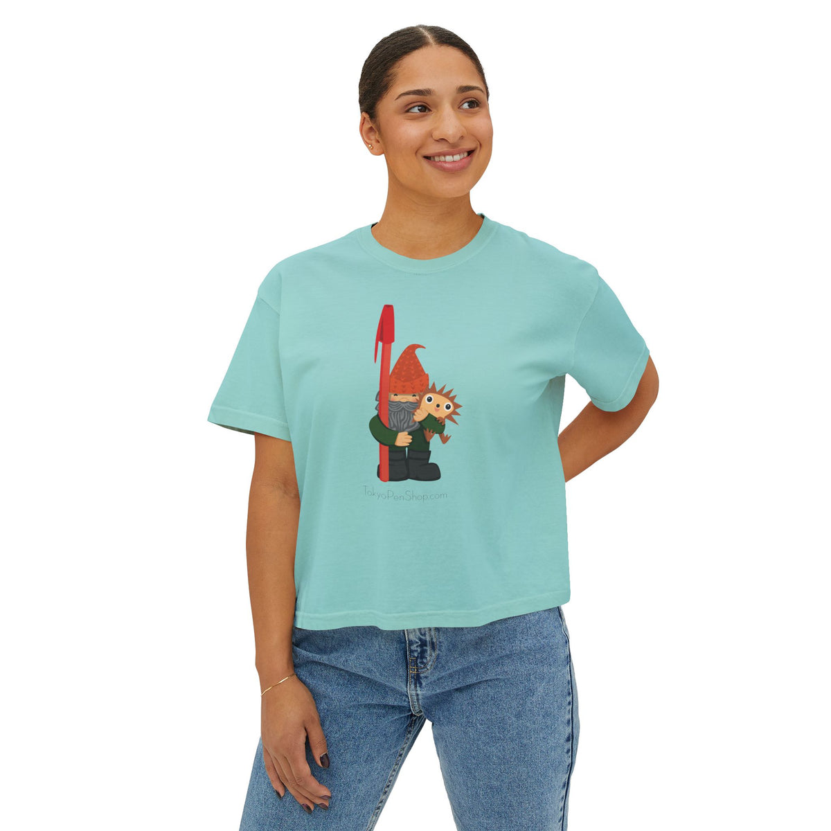 Tokyo Pen Shop Hiro with Gnome Women's Boxy Tee