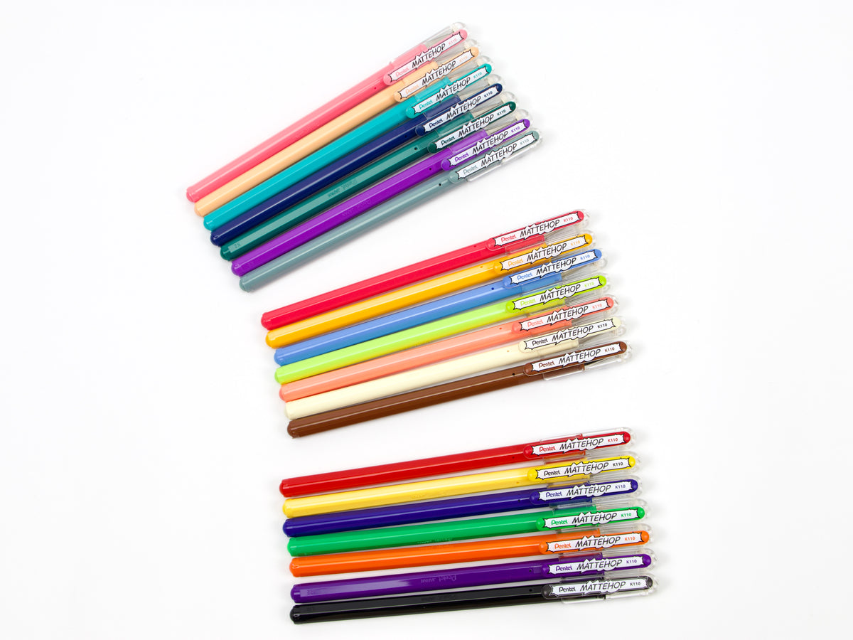 Juego de 7 colores Mattehop de Pentel