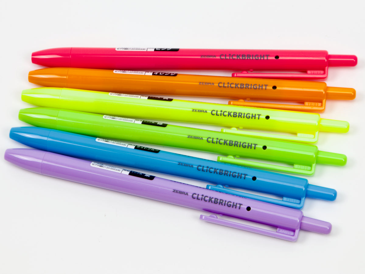 Zebra Click Bright 6 Color Set