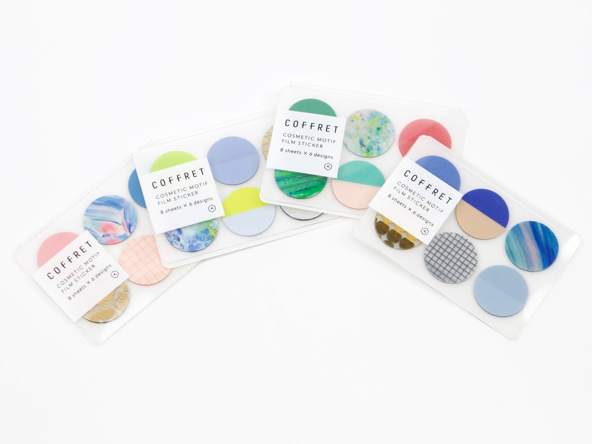 Hitotoki Coffret Cosmetic Motif Film Sticker Circles