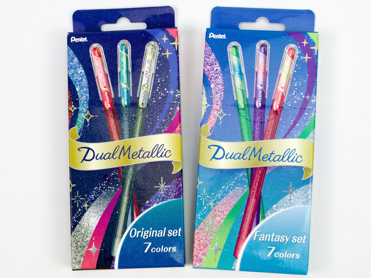 Ensemble Pentel Hybrid Dual 7 couleurs 
