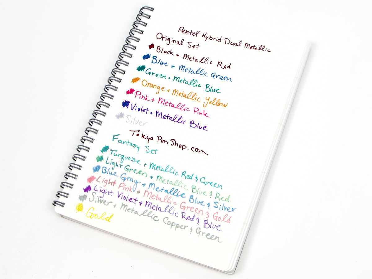 Ensemble Pentel Hybrid Dual 7 couleurs 