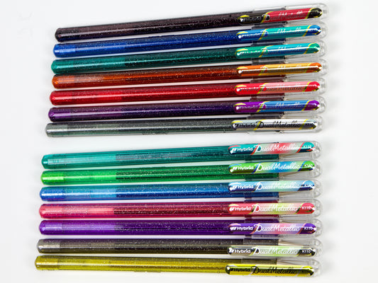 Ensemble Pentel Hybrid Dual 7 couleurs 