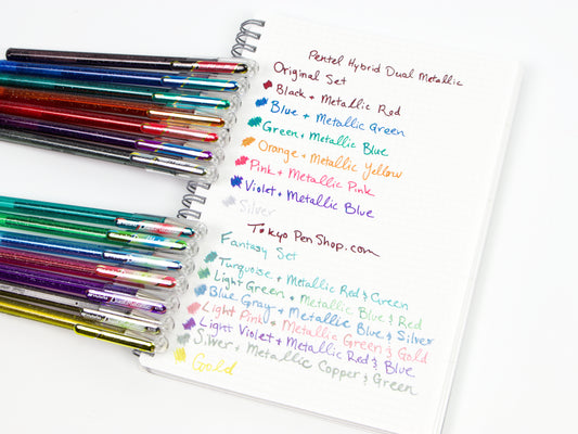 Ensemble Pentel Hybrid Dual 7 couleurs 