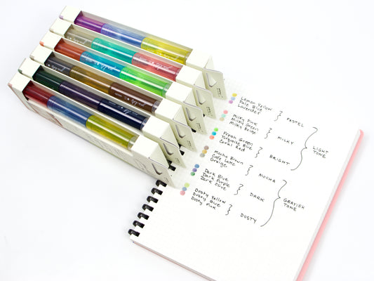 Lot de 3 stylos à bille Tombow Play Color DOT 