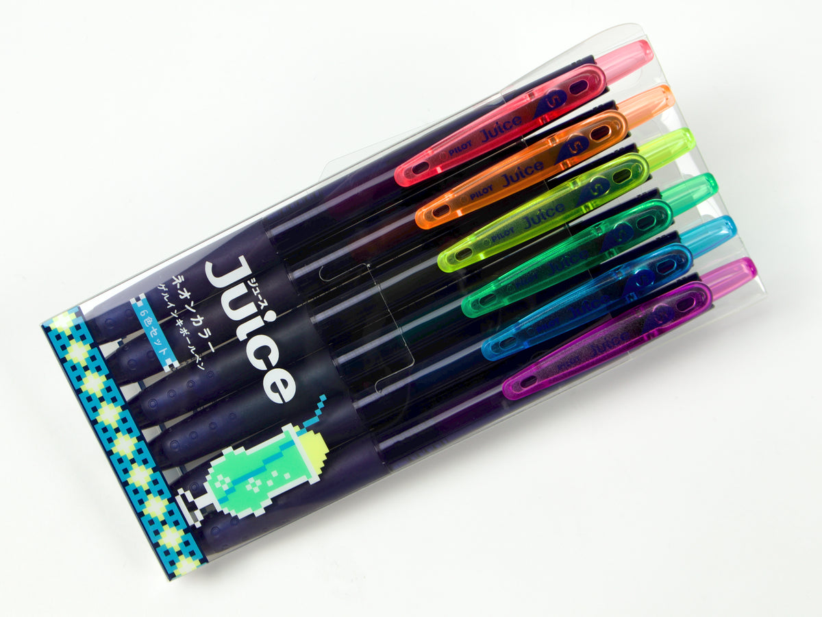 Pilot Juice Neon Color 8-Bit 6 Color Set