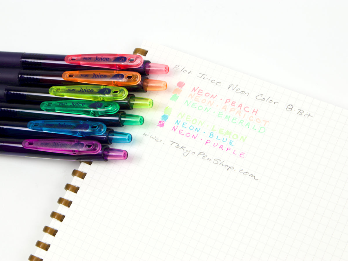 Pilot Juice Neon Color 8-Bit 6 Color Set