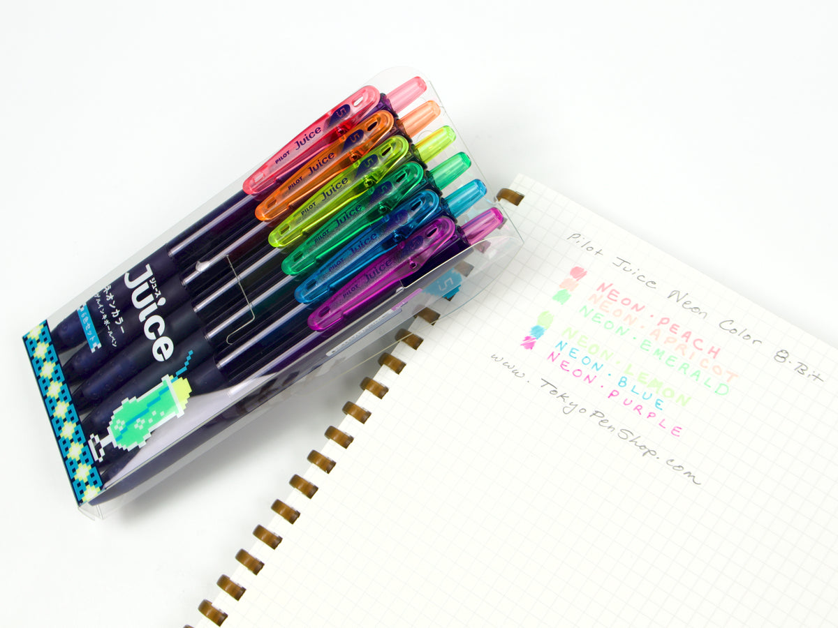 Pilot Juice Neon Color 8-Bit 6 Color Set