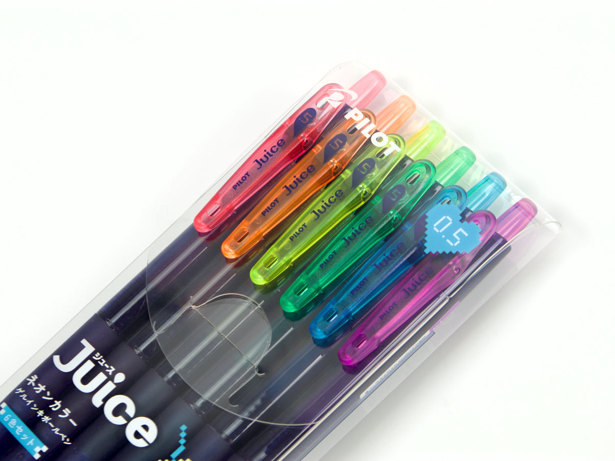 Pilot Juice Neon Color 8-Bit 6 Color Set