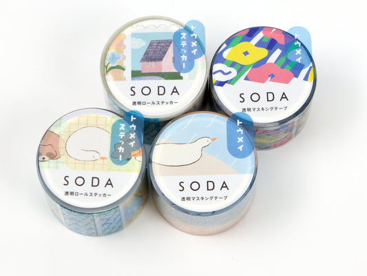 Hitotoki SODA Transparent Roll Sticker 30mm