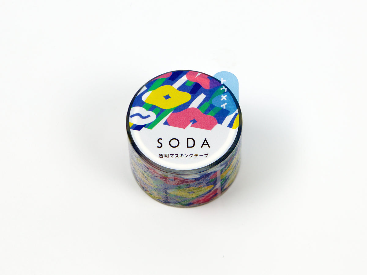 Cinta adhesiva transparente Hitotoki SODA de 10 mm