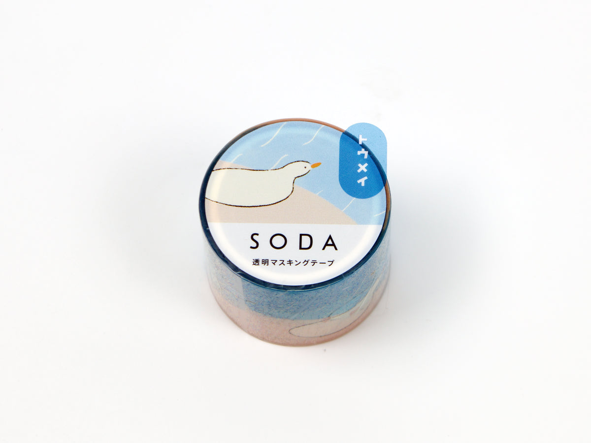 Cinta adhesiva transparente Hitotoki SODA de 10 mm