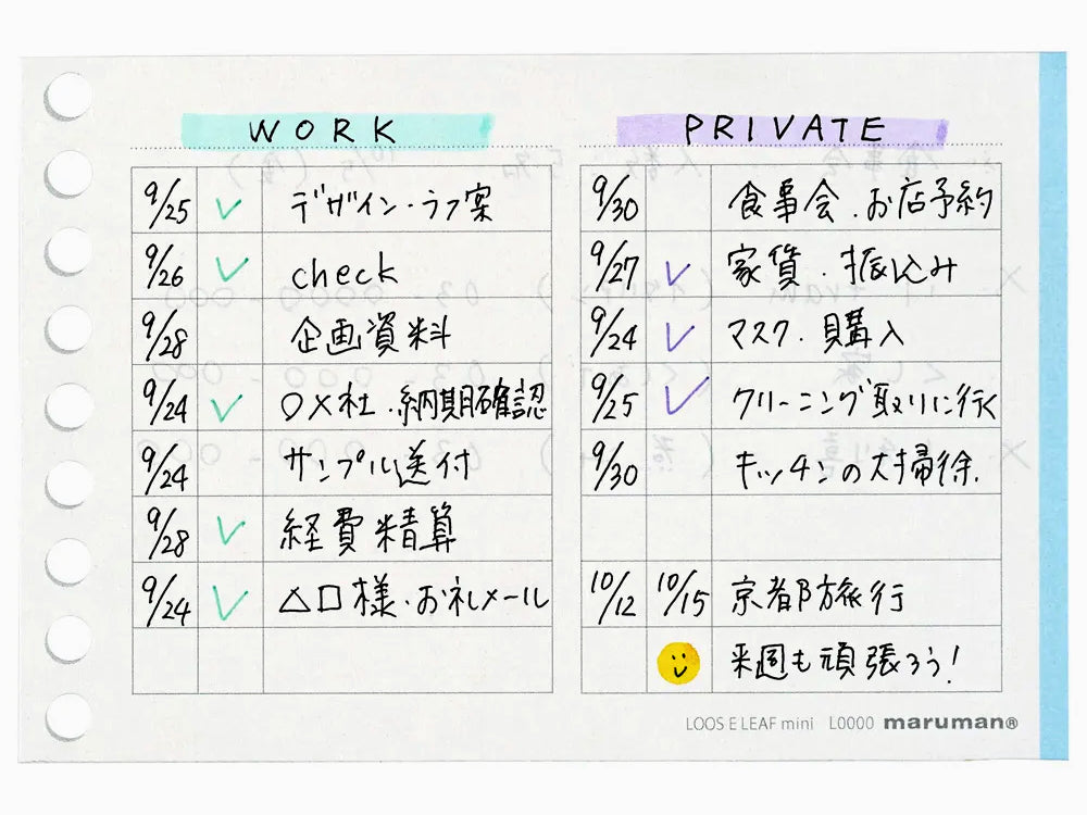 Maruman Mini Session To Do List Refill