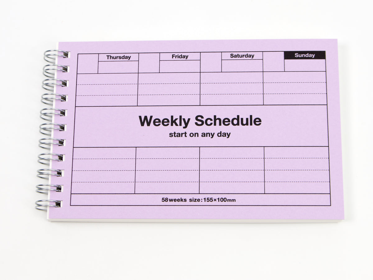 Mark's Inc. Weekly Schedule