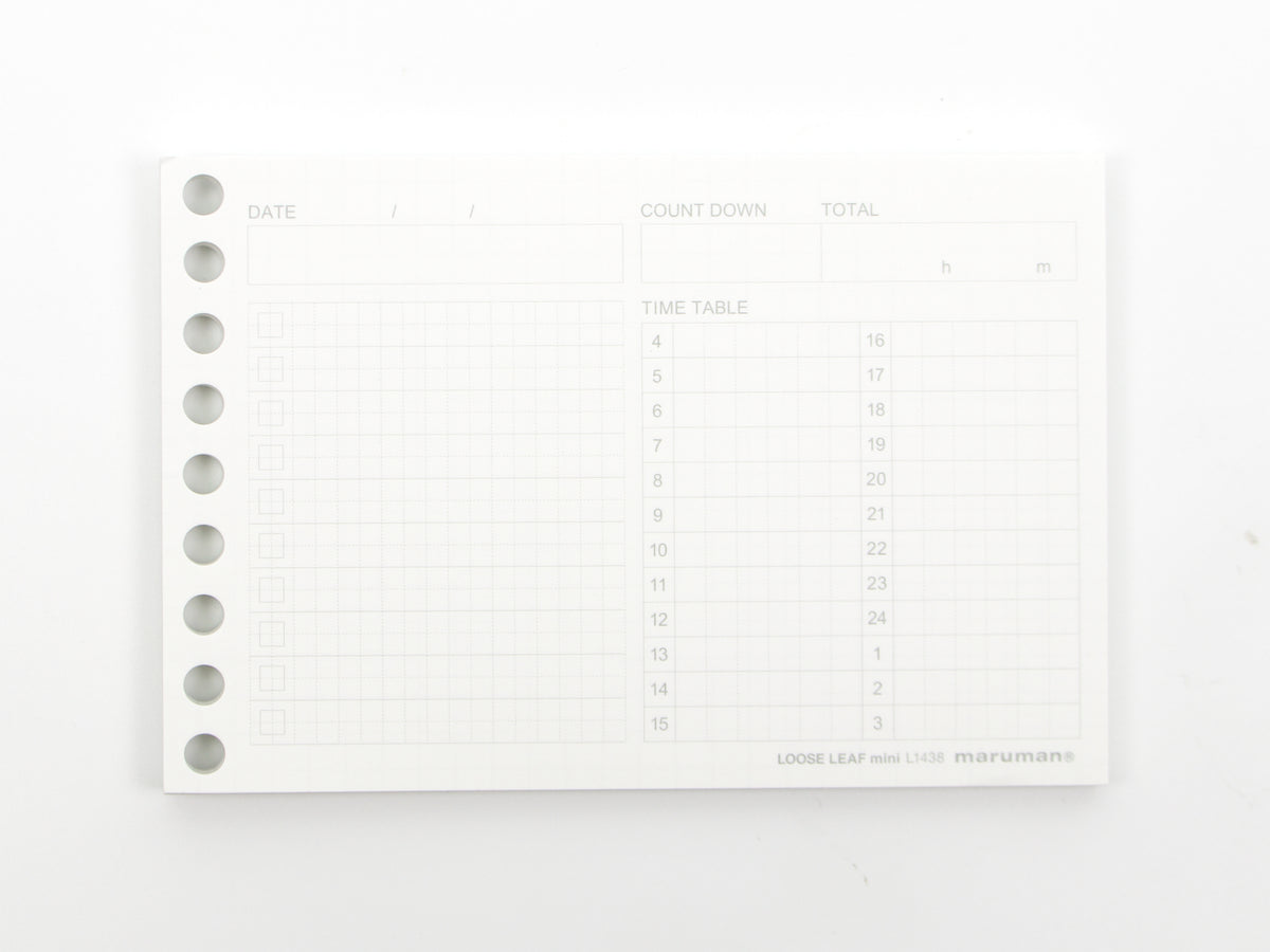 Maruman Mini Session Time Planning Refill