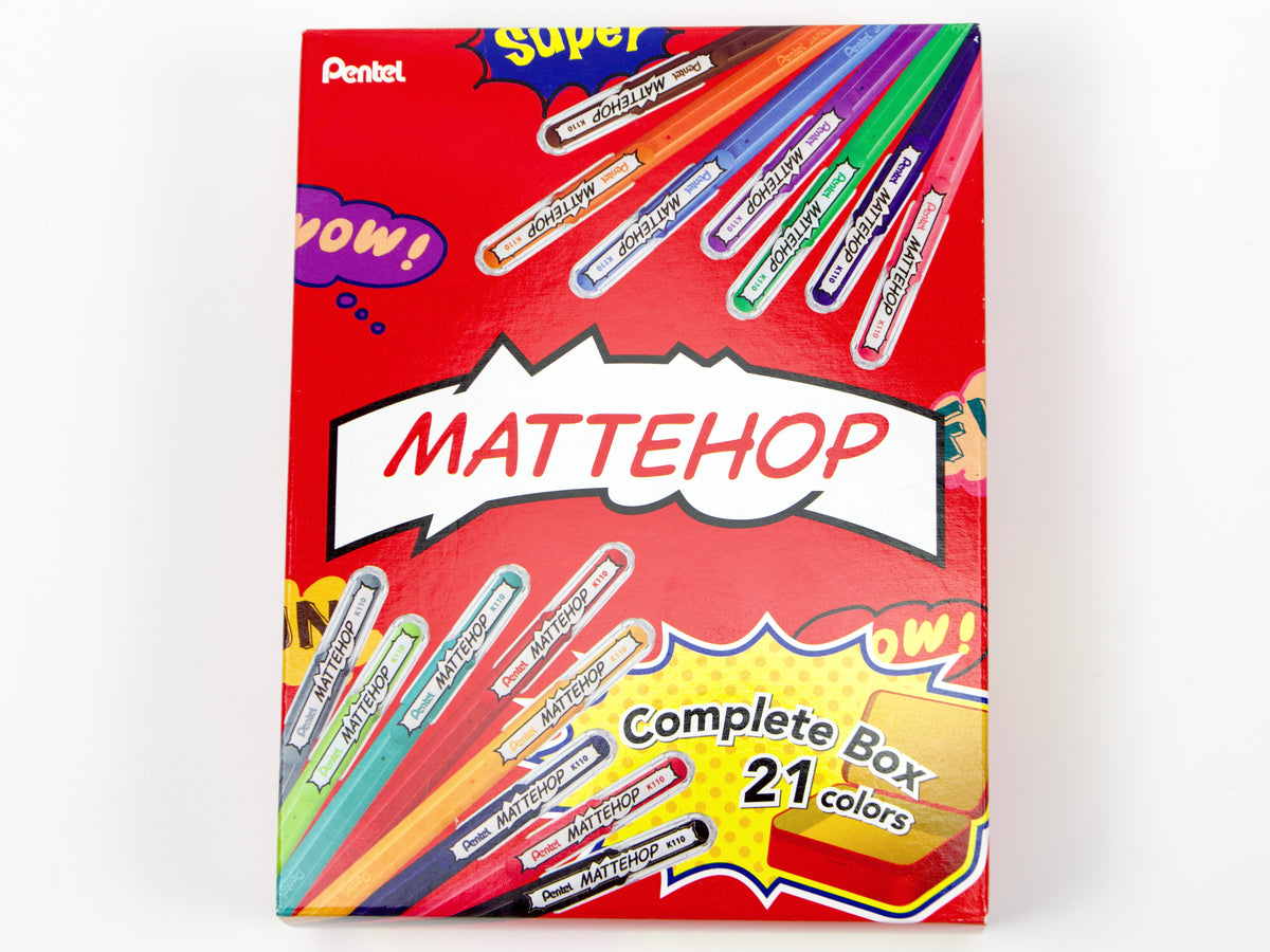 Coffret de 7 couleurs Pentel Mattehop