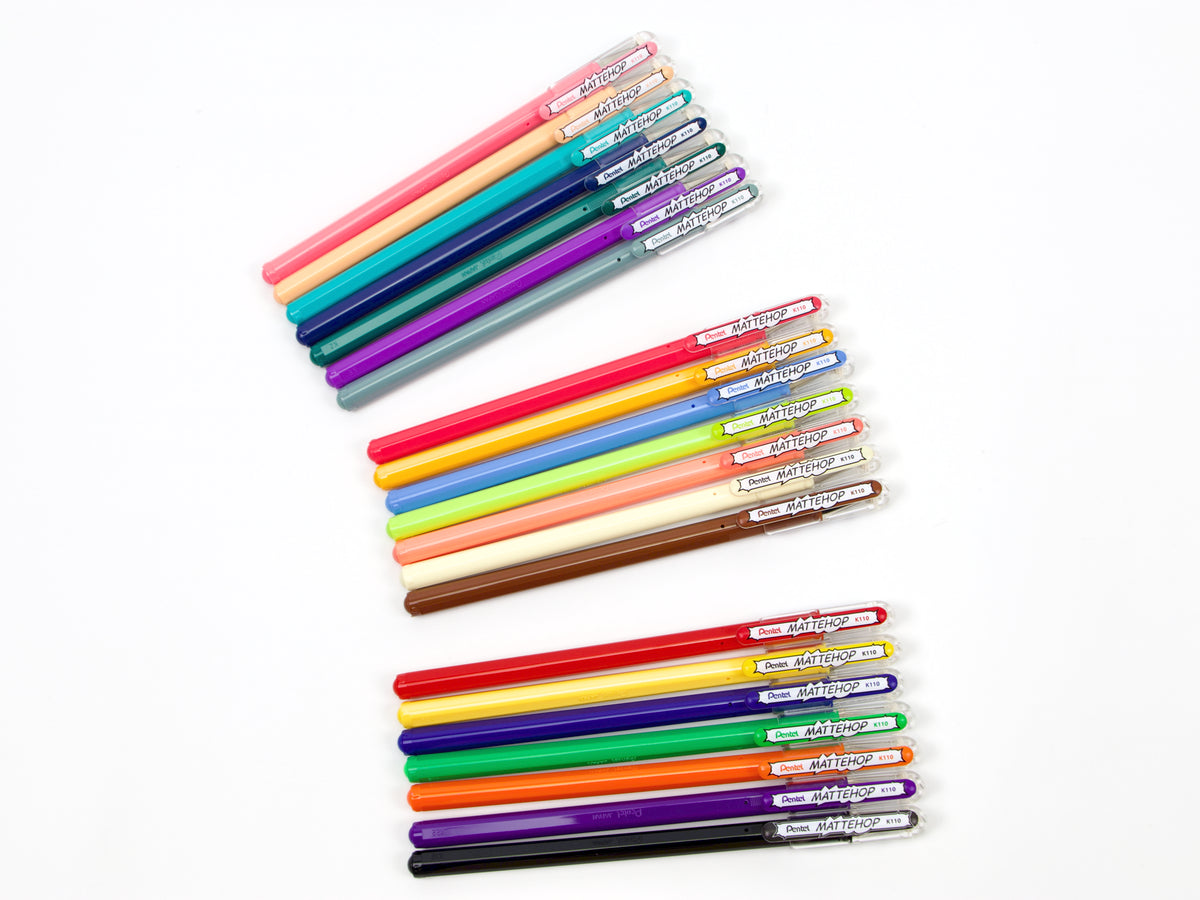 Coffret de 7 couleurs Pentel Mattehop