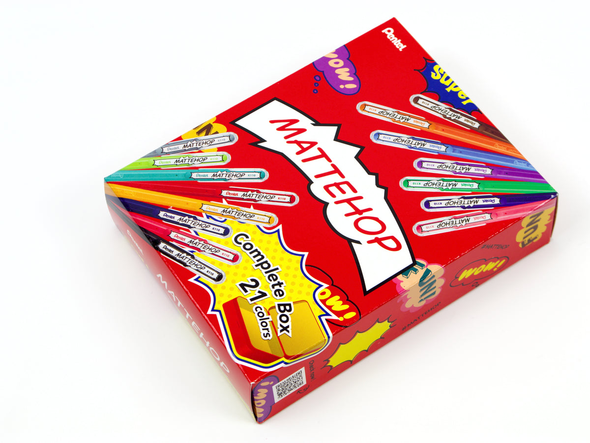 Coffret de 7 couleurs Pentel Mattehop