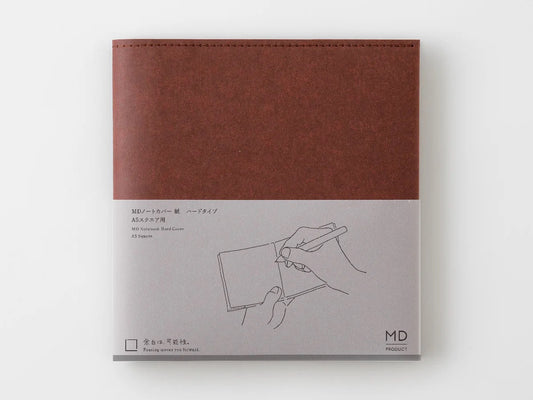Cuaderno cuadrado de tapa dura A5 Midori MD Paper