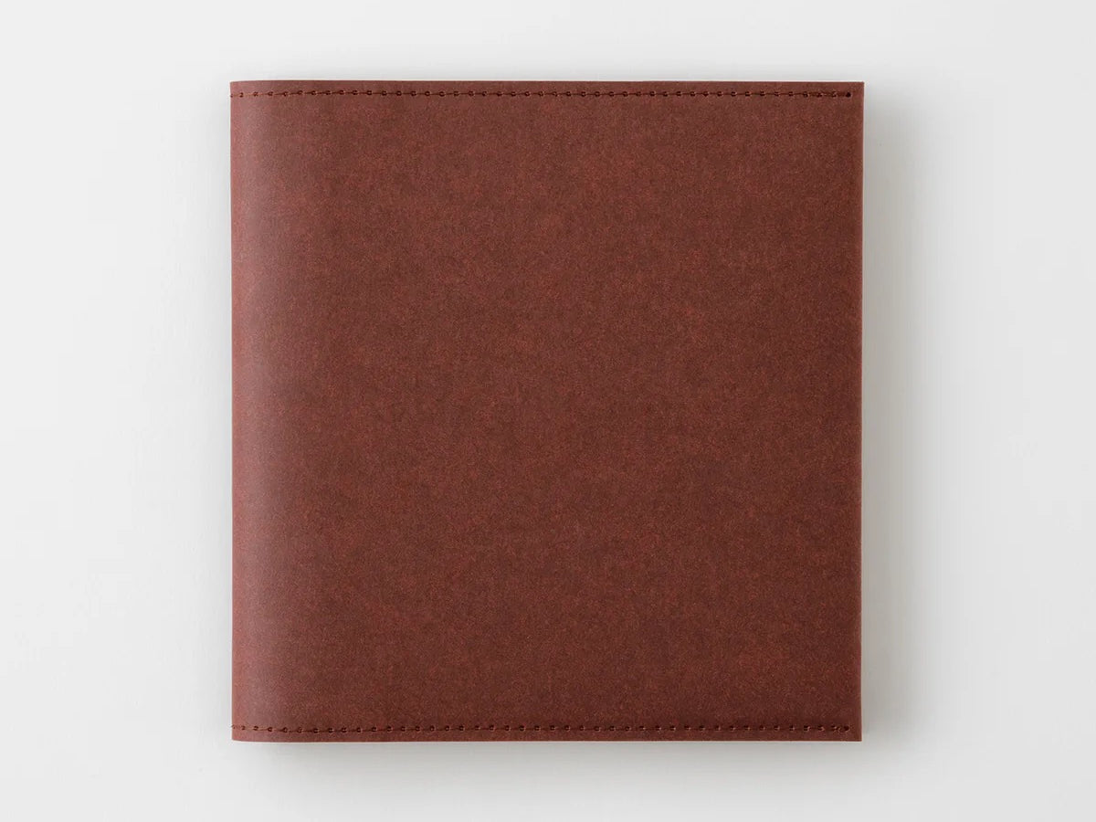 Midori MD Paper A5 Square Notebook Hard Cover (Dark Brown)
