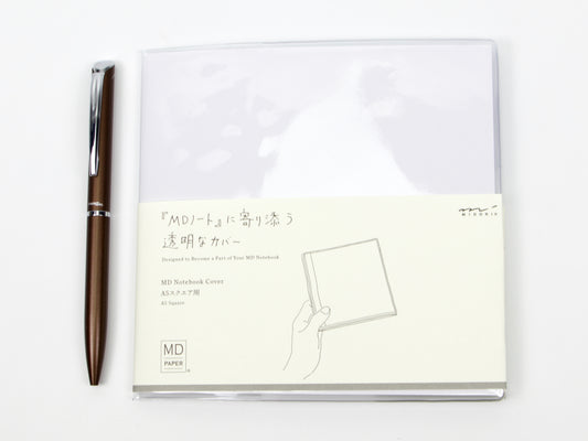 Midori MD Paper A5 Square Notebook Clear Cover