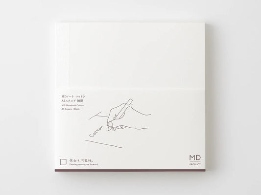Cuaderno de algodón cuadrado tamaño A5 de Midori MD Paper