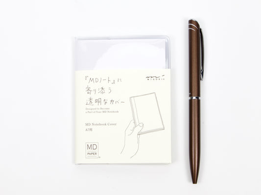 Cuaderno Midori MD Paper A7 con tapa transparente