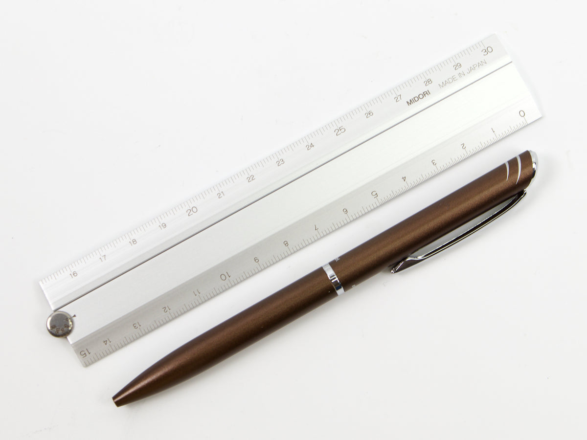 Règle multifonctionnelle Midori en aluminium 30 cm