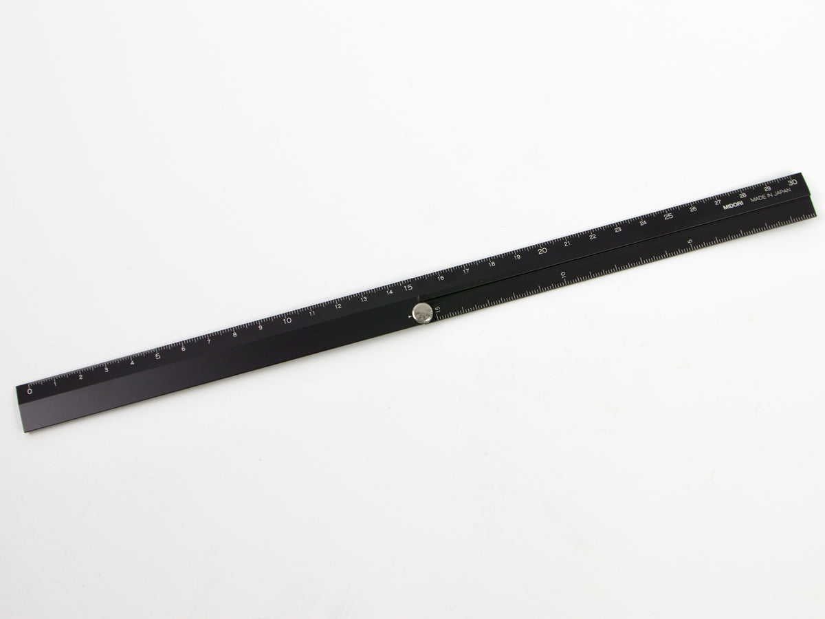 Règle multifonctionnelle Midori en aluminium 30 cm