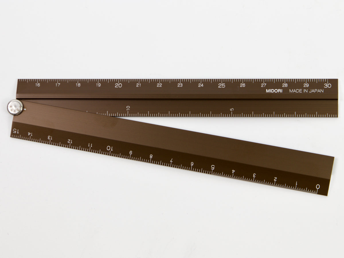 Règle multifonctionnelle Midori en aluminium 30 cm