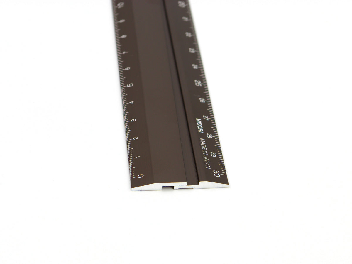 Règle multifonctionnelle Midori en aluminium 30 cm