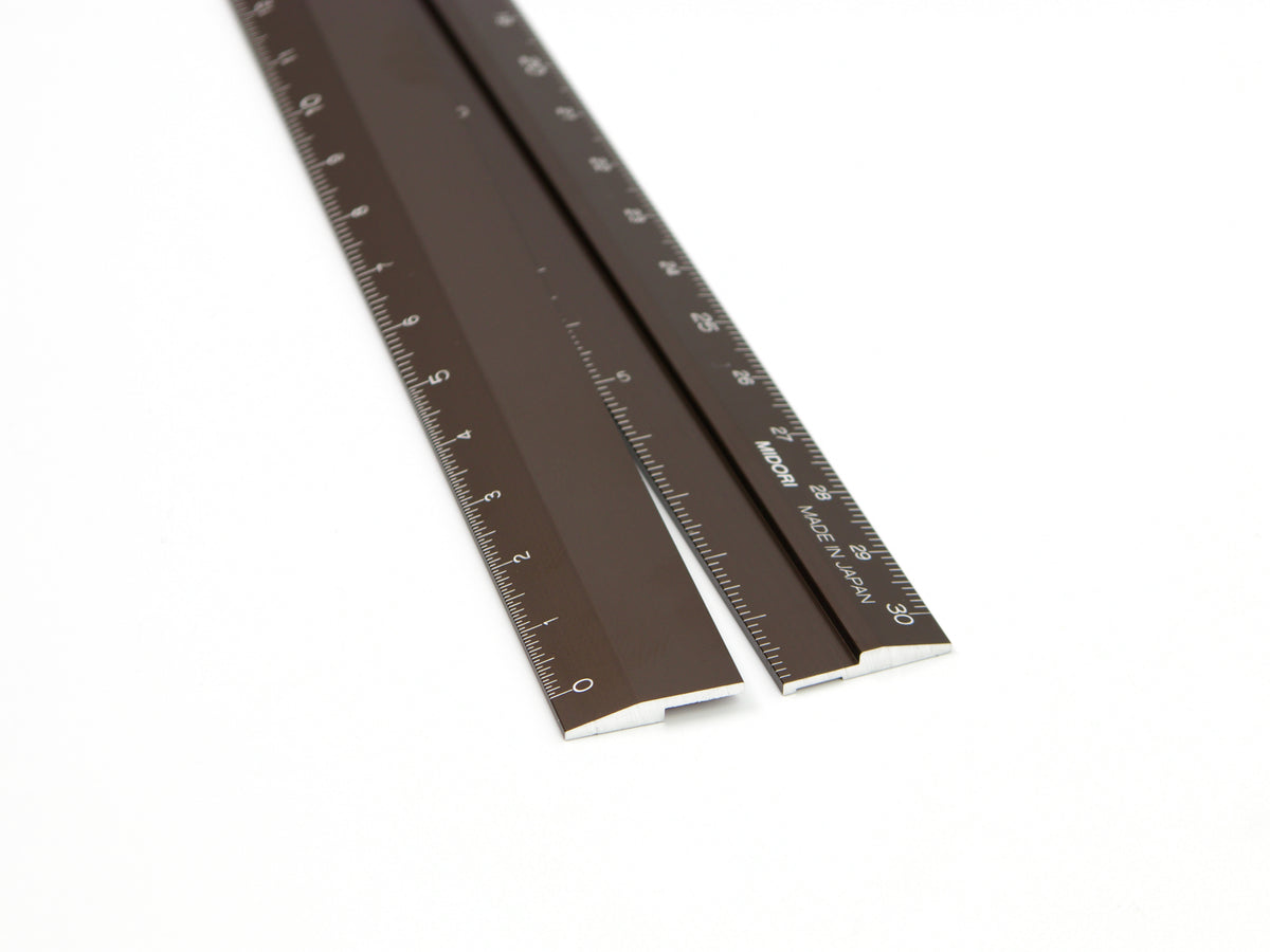 Règle multifonctionnelle Midori en aluminium 30 cm