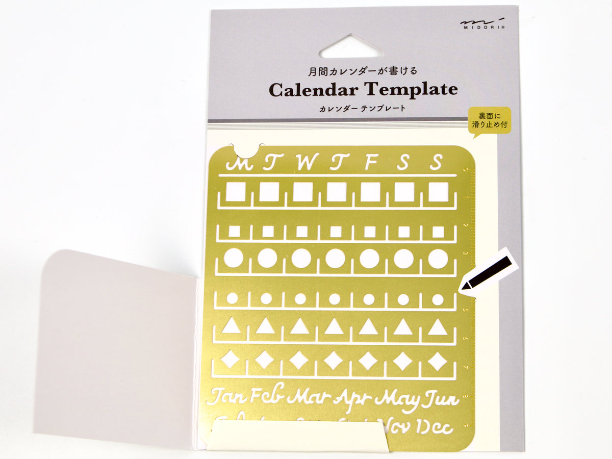 Midori Calendar Stencil Large Size