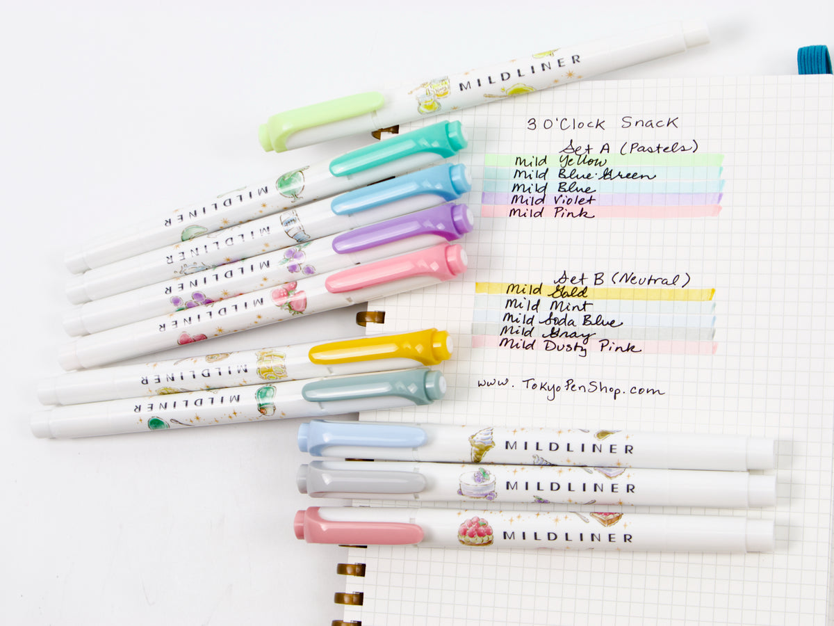 Zebra MildLiner 5 Color Sets 3PM Snack LTD
