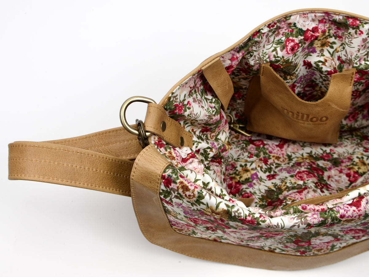 Sac à bandoulière Erato de Milloo en marron vieilli