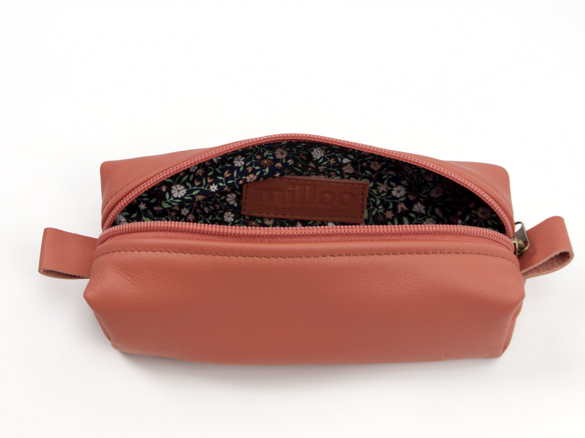 Estuche para bolígrafo Milloo Rec en color marrón chocolate