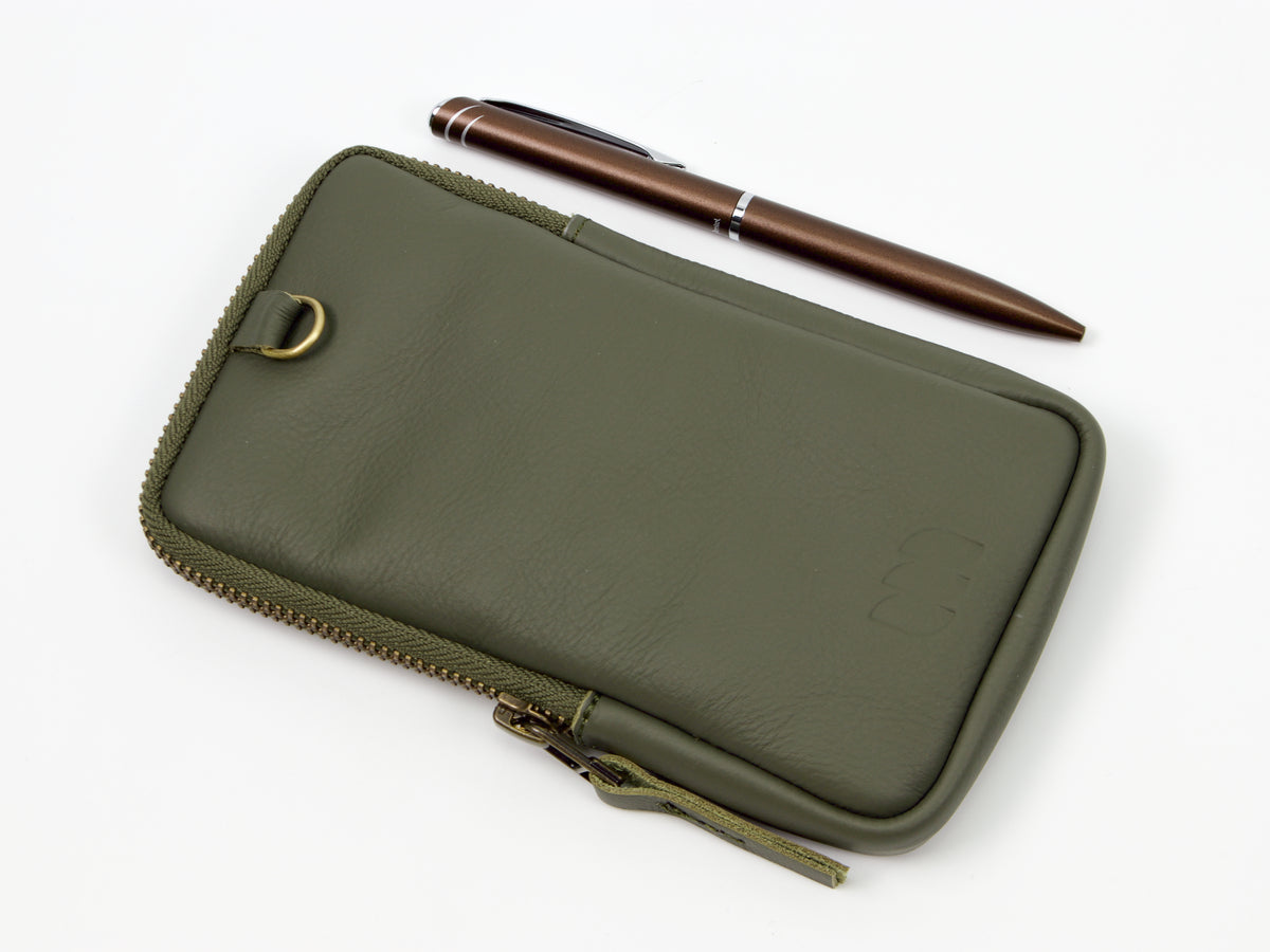 milloo Slim Pen Case Olive Green