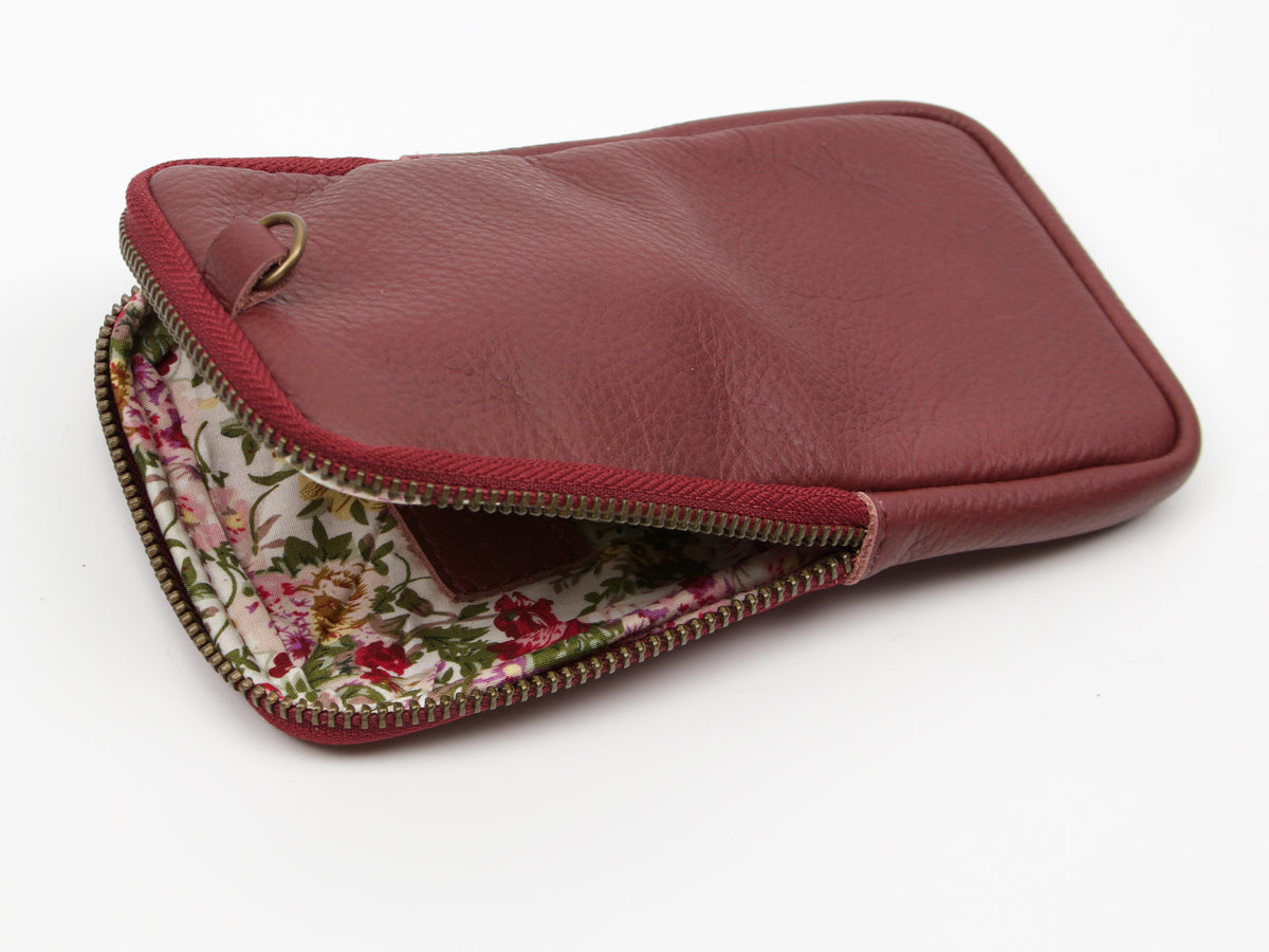 Estuche para bolígrafo Milloo Slim en color burdeos