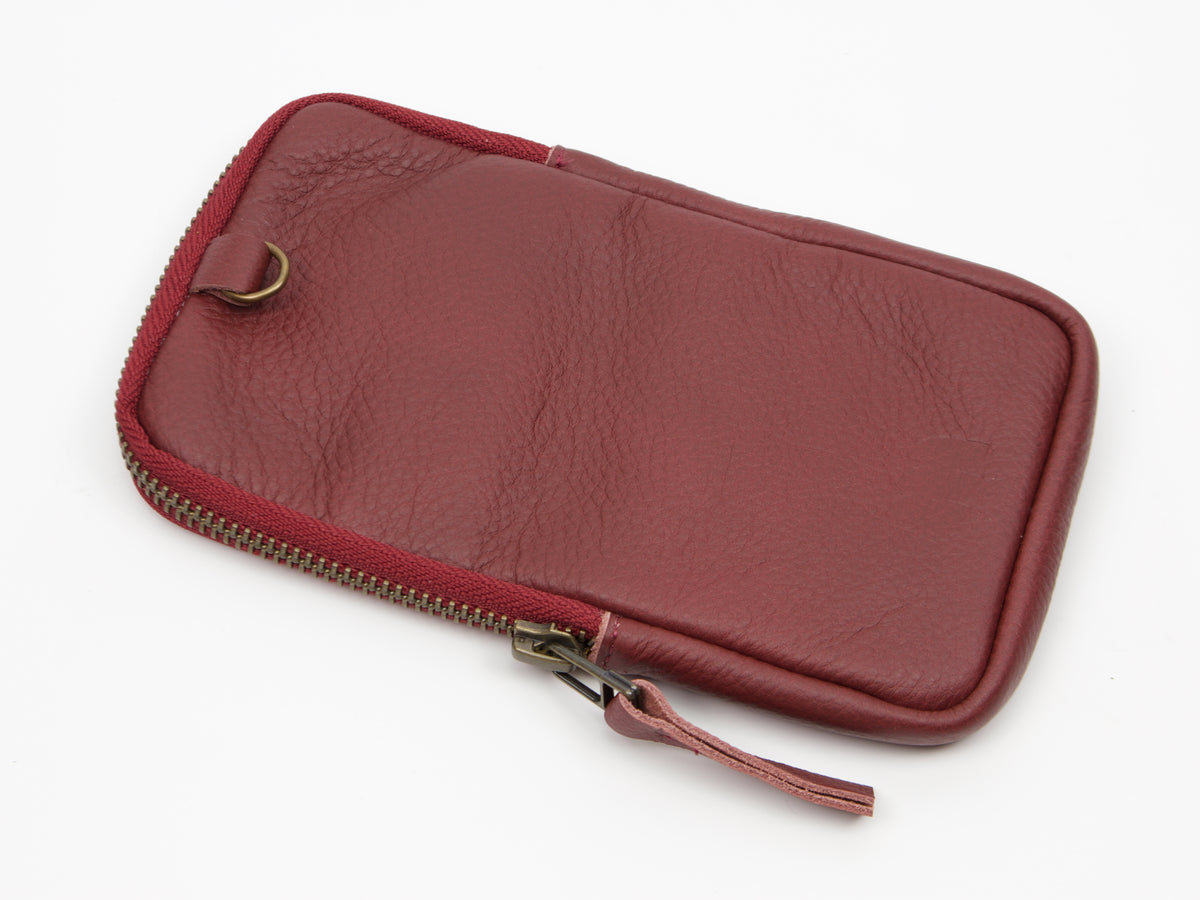 Estuche para bolígrafo Milloo Slim en color burdeos