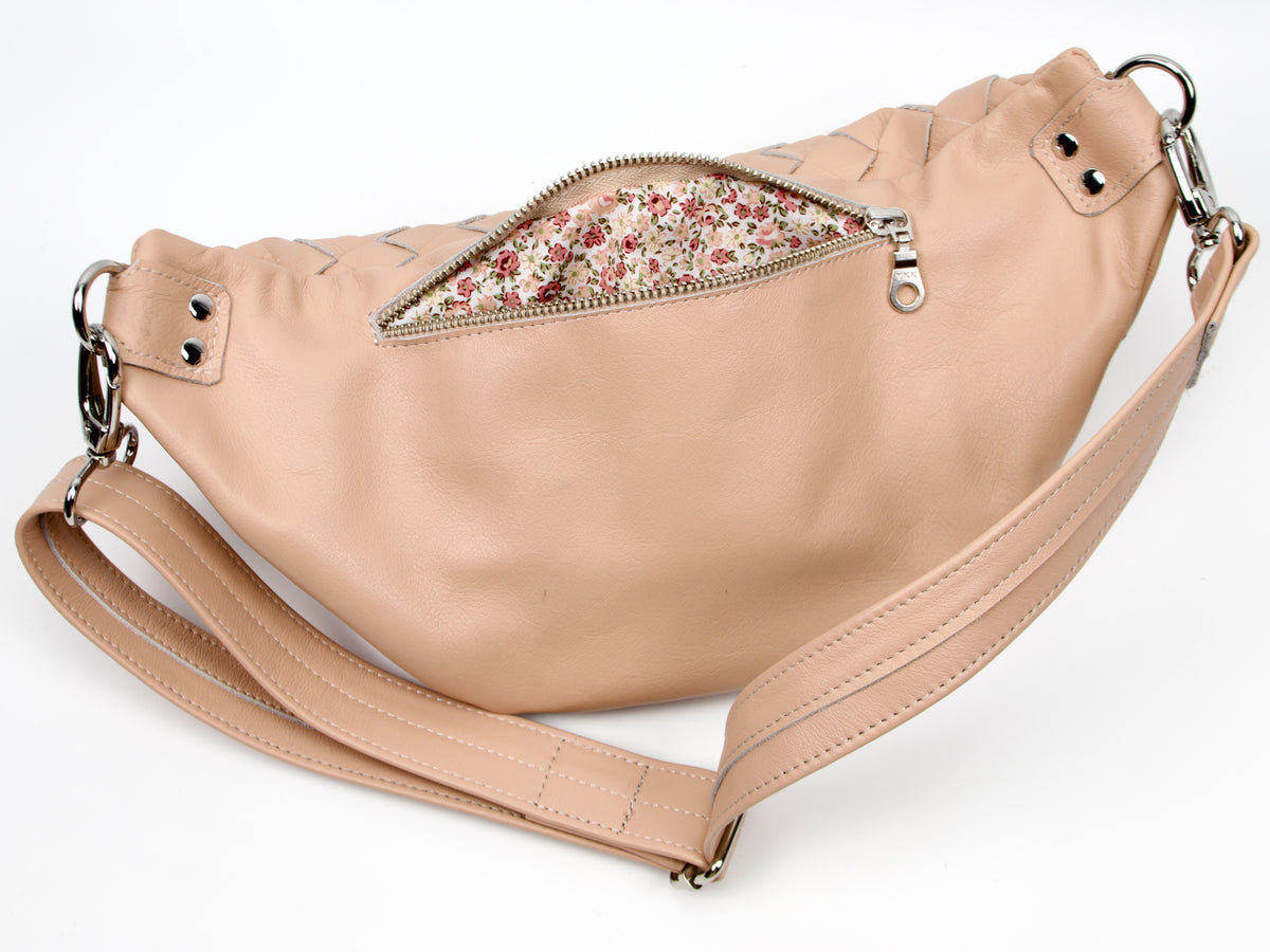 milloo Haris Fanny Pack Handwoven Vintage Pink