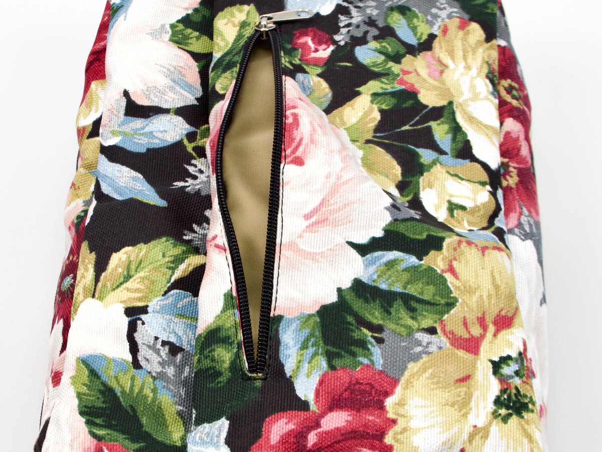 Ydra Organizer Black Floral Canvas