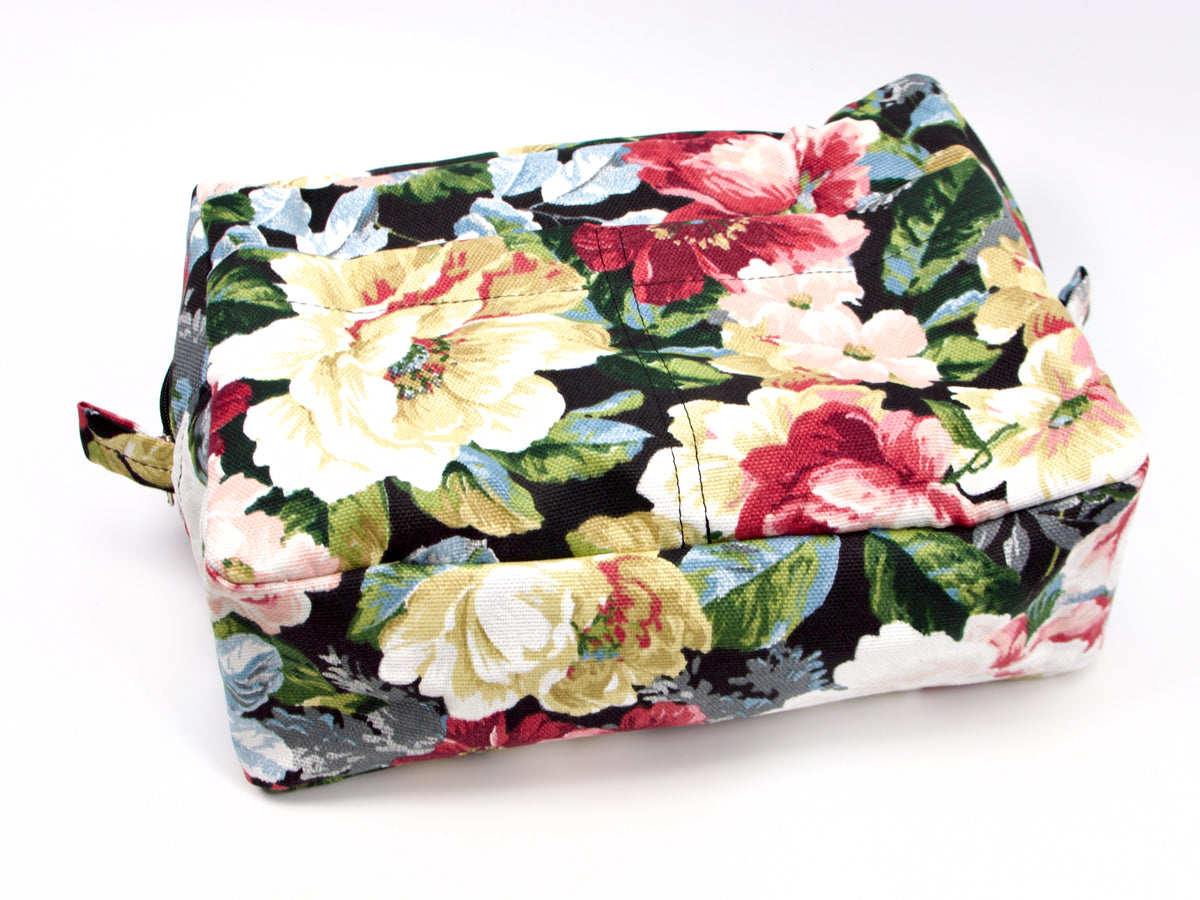 Ydra Organizer Black Floral Canvas