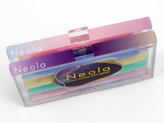 Sun-Star Neola Glitter Marker 4 Color Set